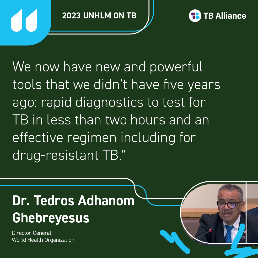 Dr. Tedros at the UNHLM on TB 2023